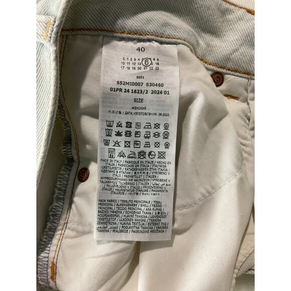 Mm6 Maison Margiela Blue Denim Skirt Size IT 40 / US 4 - Picture 5 of 6